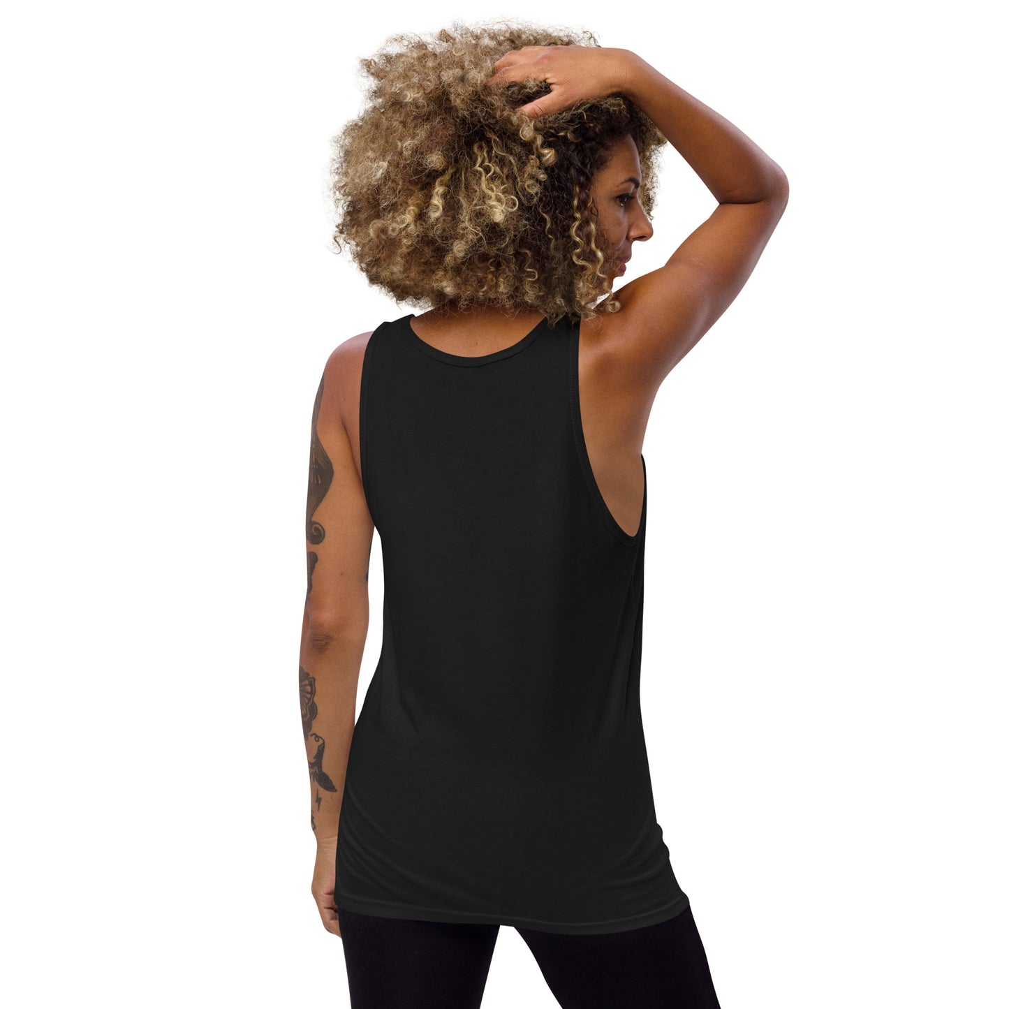 back of top on a woman