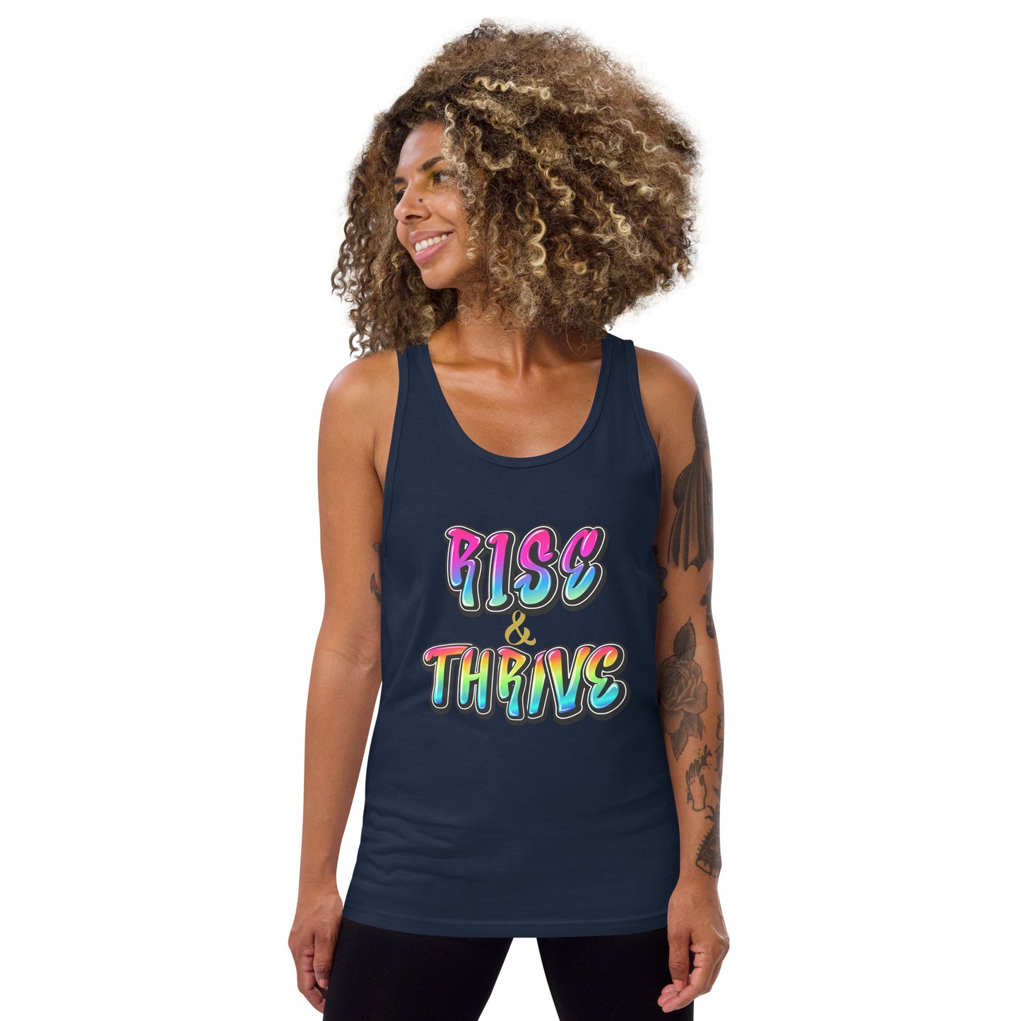 Rise and Thrive navy